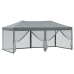 Carpa para fiestas plegable con paredes gris antracita 3x6 m