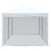 Carpa para fiestas plegable con paredes laterales blanca 3x6 m