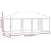 Carpa para fiestas plegable con paredes laterales blanca 3x6 m