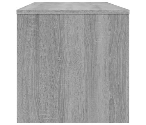 vidaXL Mueble de TV madera contrachapada gris Sonoma 100x40x40 cm