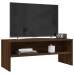 Mueble de TV madera contrachapada roble marrón 100x40x40 cm