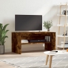 Mueble de TV madera de ingeniería roble ahumado 80x40x40 cm