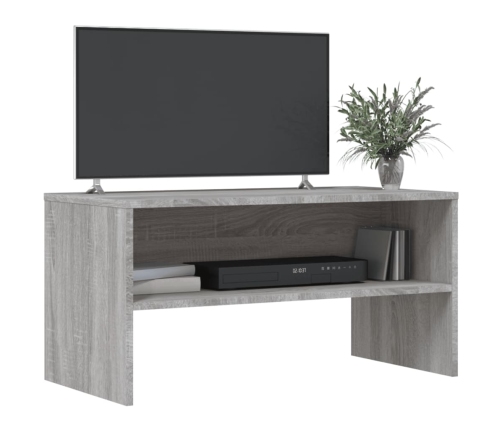 Mueble de TV madera de ingeniería gris Sonoma 80x40x40 cm