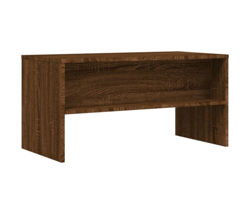 Mueble de TV madera de ingeniería marrón roble 80x40x40 cm