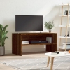 Mueble de TV madera de ingeniería marrón roble 80x40x40 cm