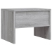 Mesita de noche madera contrachapada gris Sonoma 40x30x30 cm