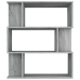 vidaXL Estantería/Biombo madera contrachapada gris Sonoma 80x24x96 cm