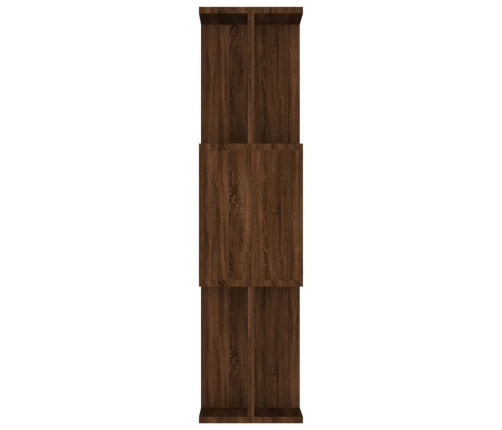 vidaXL Estantería/Biombo madera contrachapada marrón roble 80x24x96 cm