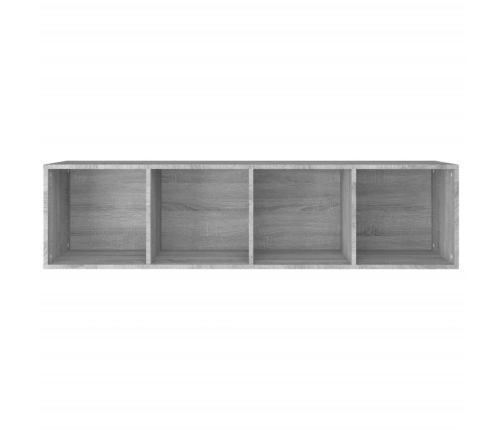 vidaXL Estantería/mueble de TV contrachapada gris Sonoma 36x30x143 cm