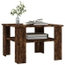 vidaXL Mesa de centro madera contrachapada roble ahumado 60x60x42 cm