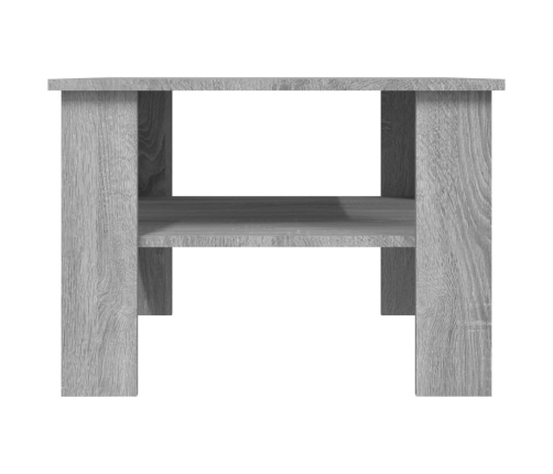 Mesa de centro de madera contrachapada gris Sonoma 60x60x42 cm