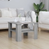 Mesa de centro de madera contrachapada gris Sonoma 60x60x42 cm