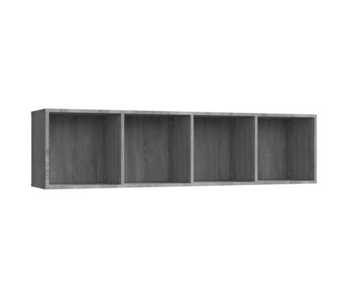 Estantería/mueble de TV madera gris Sonoma 143x30x36 cm