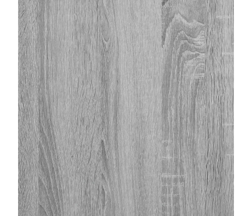 Mesita de noche flotante madera contrachapada gris 40x30x15cm