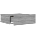 Mesita de noche flotante 2 uds madera gris Sonoma 40x30x15 cm