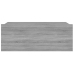 Mesita de noche flotante 2 uds madera gris Sonoma 40x30x15 cm