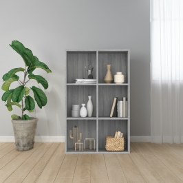 Estantería/Aparador madera contrachapada gris Sonoma 66x30x98cm