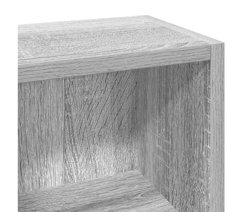 Estantería para CD 2 uds madera gris Sonoma 21x16x93,5 cm