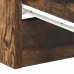 Mesita de noche madera contrachapada roble ahumado 38x35x56 cm