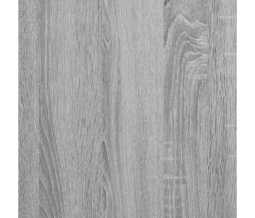 Mesita de noche madera contrachapada gris Sonoma 38x35x56 cm