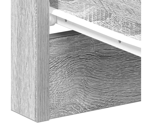 Mesitas de noche 2 uds madera gris Sonoma 38x35x56 cm