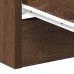 Mesita de noche madera contrachapada marrón roble 38x35x56 cm