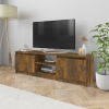 Mueble para TV madera contrachapada roble ahumado 120x30x35,5cm