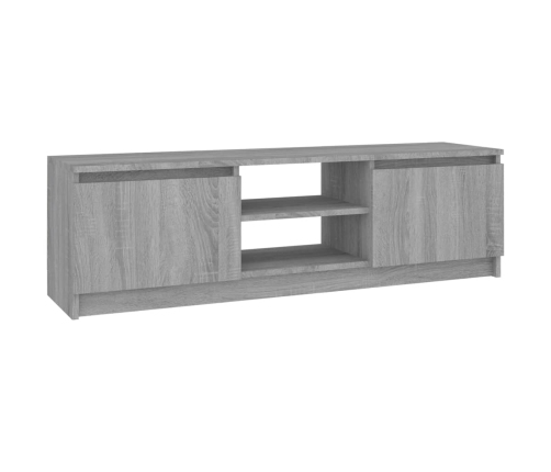 Mueble para TV madera contrachapada gris Sonoma 120x30x35,5 cm