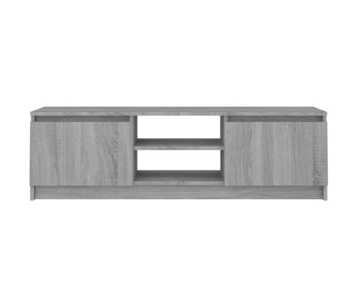 Mueble para TV madera contrachapada gris Sonoma 120x30x35,5 cm