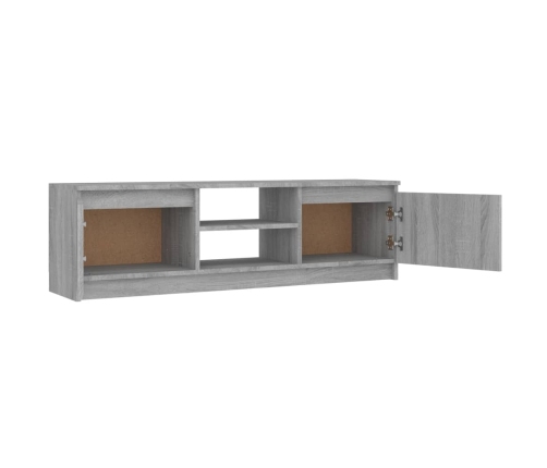 Mueble para TV madera contrachapada gris Sonoma 120x30x35,5 cm