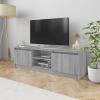 Mueble para TV madera contrachapada gris Sonoma 120x30x35,5 cm