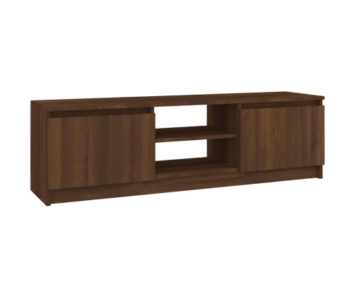 vidaXL Mueble para TV madera contrachapada roble marrón 120x30x35,5 cm