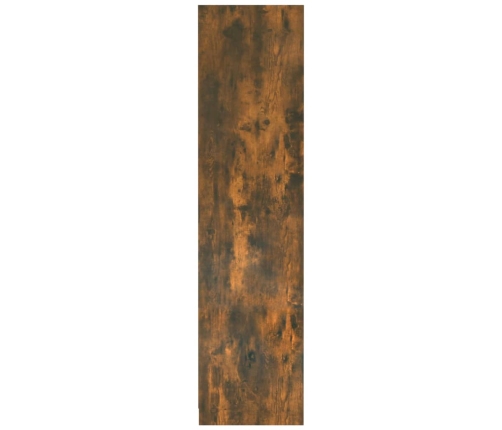 Armario madera contrachapada color roble ahumado 100x50x200 cm