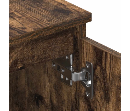 Mueble para TV madera contrachapada roble ahumado 140x40x35,5cm