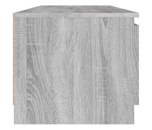 Mueble de TV madera contrachapada gris Sonoma 140x40x35,5 cm