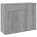 Aparador de madera contrachapada gris Sonoma 88x30x70 cm