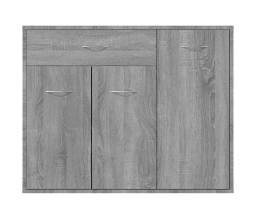 Aparador de madera contrachapada gris Sonoma 88x30x70 cm