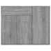 Aparador de madera contrachapada gris Sonoma 88x30x70 cm