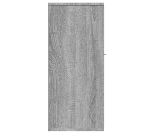 Aparador de madera contrachapada gris Sonoma 88x30x70 cm