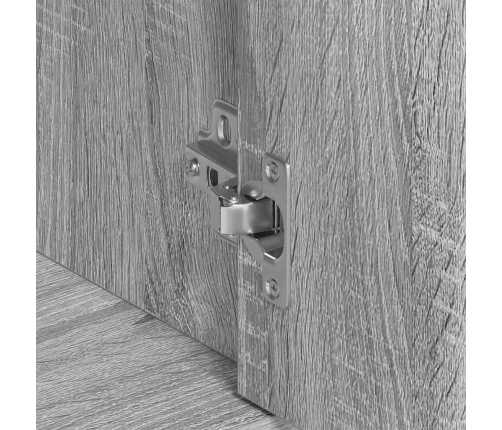 Aparador de madera contrachapada gris Sonoma 88x30x70 cm