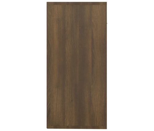 Aparador madera contrachapada roble marrón 88x30x65 cm