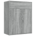 Aparador de madera contrachapada gris Sonoma 60x30x75 cm