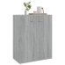 Aparador de madera contrachapada gris Sonoma 60x30x75 cm