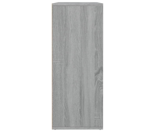 Aparador de madera contrachapada gris Sonoma 60x30x75 cm