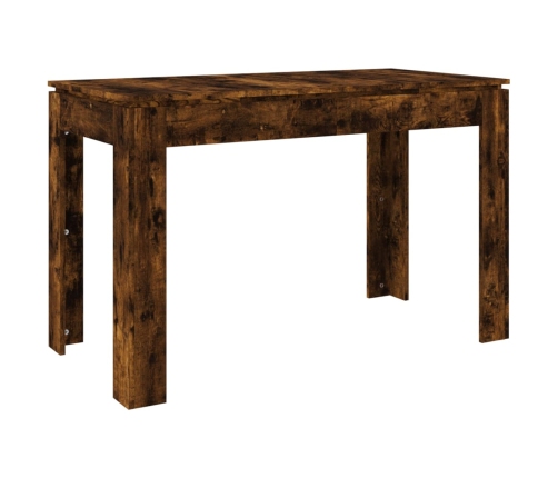 Mesa de comedor madera de ingeniería roble ahumado 120x60x76 cm