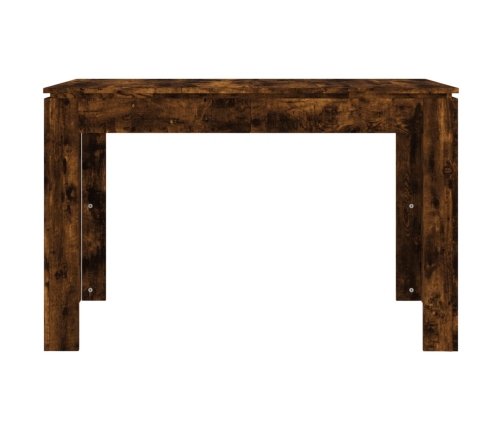 Mesa de comedor madera de ingeniería roble ahumado 120x60x76 cm