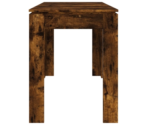 Mesa de comedor madera de ingeniería roble ahumado 120x60x76 cm