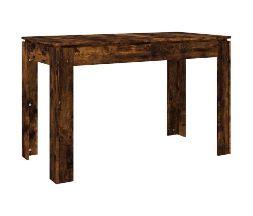 Mesa de comedor madera de ingeniería roble ahumado 120x60x76 cm