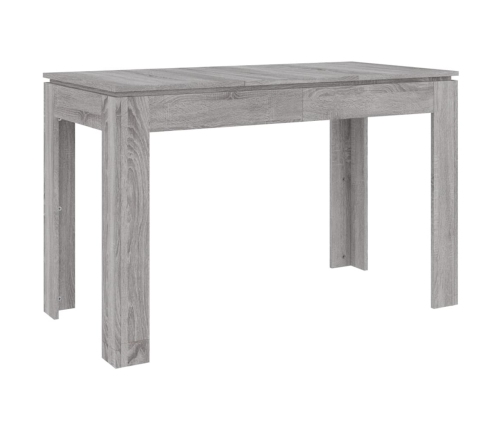 Mesa de comedor madera de ingeniería Sonoma gris 120x60x76 cm