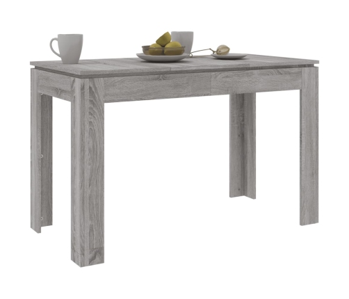 Mesa de comedor madera de ingeniería Sonoma gris 120x60x76 cm